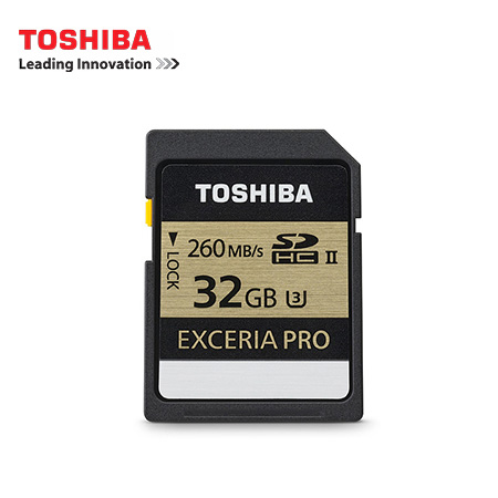 MEMORIA TOSHIBA SD 32GB EXCERIA PRO UHS-II U3 BLACK (PN THN-N101K0320U6)